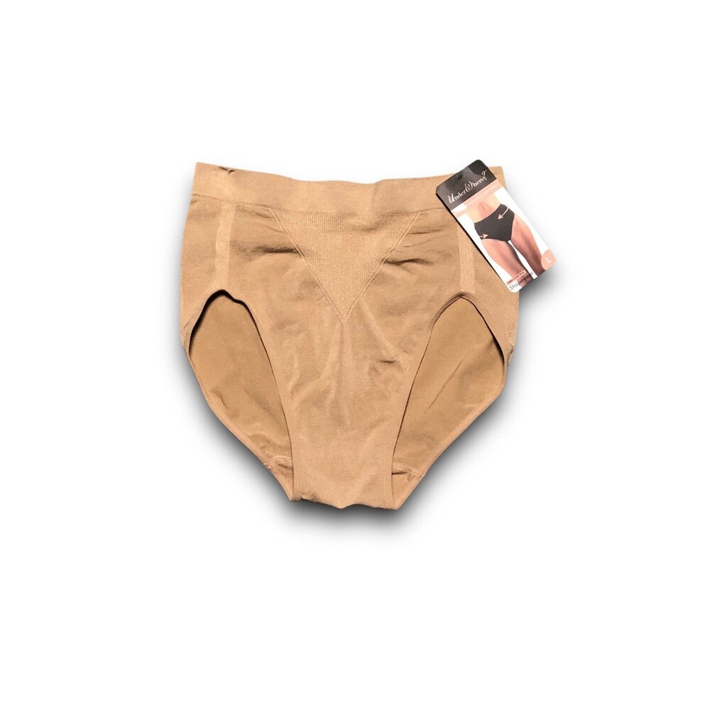 UnderWhere? Women's Seamless Control Top Panty - Large